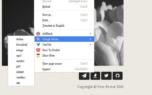 Google Master  from Chrome web store to be run with OffiDocs Chromium online