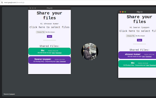 Google Meet File Transfer  from Chrome web store to be run with OffiDocs Chromium online