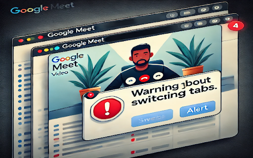 Google Meet Tab Monitor  from Chrome web store to be run with OffiDocs Chromium online