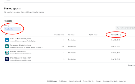 Google Play Console Auto Filter  from Chrome web store to be run with OffiDocs Chromium online