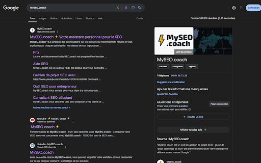 Google Results Counter  from Chrome web store to be run with OffiDocs Chromium online