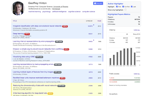 Google Scholar Author Highlighter  from Chrome web store to be run with OffiDocs Chromium online