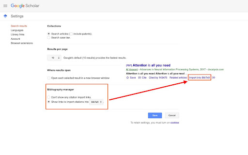 Google Scholar BibTeX Copier  from Chrome web store to be run with OffiDocs Chromium online