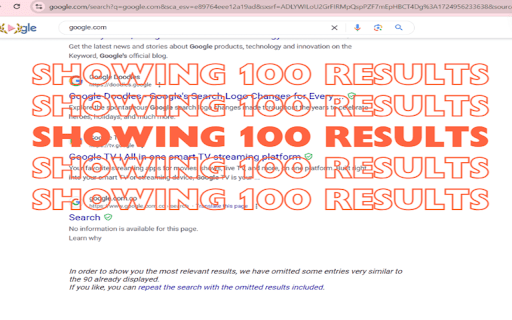 Google Search 100 Results  from Chrome web store to be run with OffiDocs Chromium online