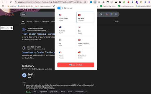 Google Search Localizer Pro  from Chrome web store to be run with OffiDocs Chromium online