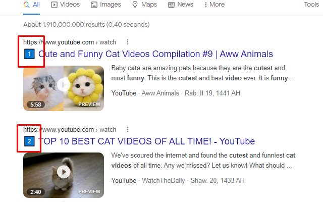 Google Search Result Hotkeys  from Chrome web store to be run with OffiDocs Chromium online