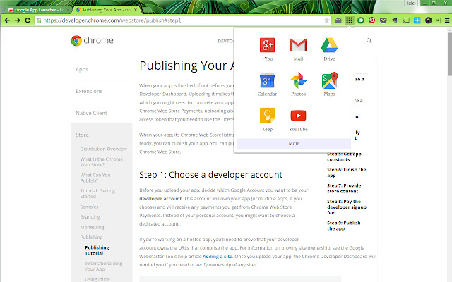 Google Services Launcher  from Chrome web store to be run with OffiDocs Chromium online