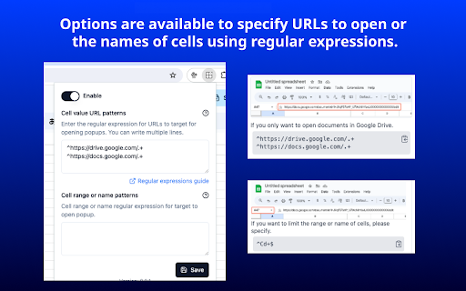Google Sheets Link Auto Opener  from Chrome web store to be run with OffiDocs Chromium online