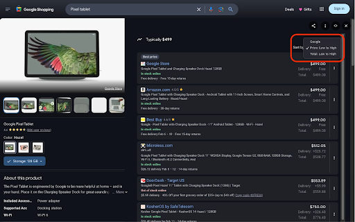 Google Shopping™ Enhancer (BETA)  from Chrome web store to be run with OffiDocs Chromium online