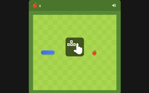 Google Snake Game  from Chrome web store to be run with OffiDocs Chromium online