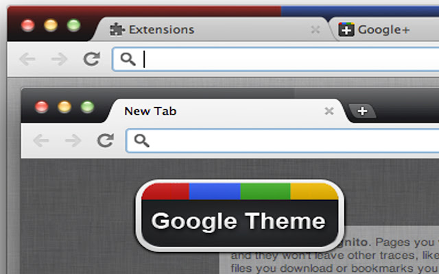 Google Theme  from Chrome web store to be run with OffiDocs Chromium online
