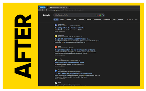 Google UDM=14  from Chrome web store to be run with OffiDocs Chromium online