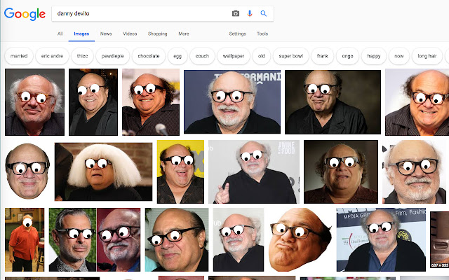 Googly Eyes on Everything  from Chrome web store to be run with OffiDocs Chromium online