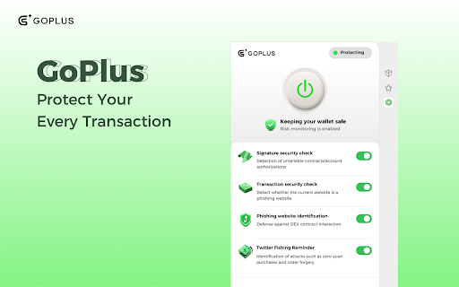 GoPlus  from Chrome web store to be run with OffiDocs Chromium online