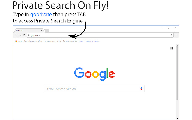 Go Private Search  from Chrome web store to be run with OffiDocs Chromium online