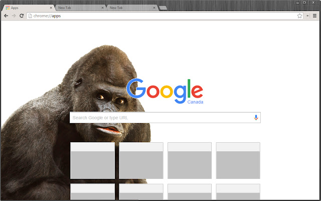 Gorilla Theme  from Chrome web store to be run with OffiDocs Chromium online
