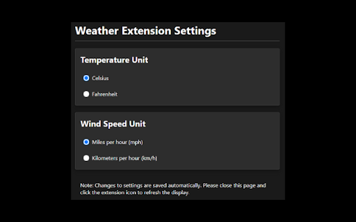 Go To Local Weather Extension  from Chrome web store to be run with OffiDocs Chromium online