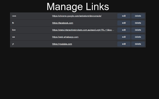 GoTo Quick Links  from Chrome web store to be run with OffiDocs Chromium online