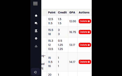 GPA Calculator  from Chrome web store to be run with OffiDocs Chromium online
