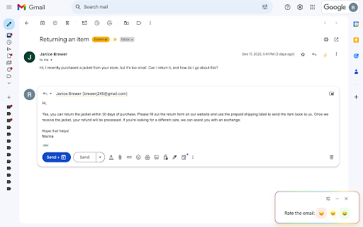 GPT AI Powered Email Assistant for Businesses  from Chrome web store to be run with OffiDocs Chromium online