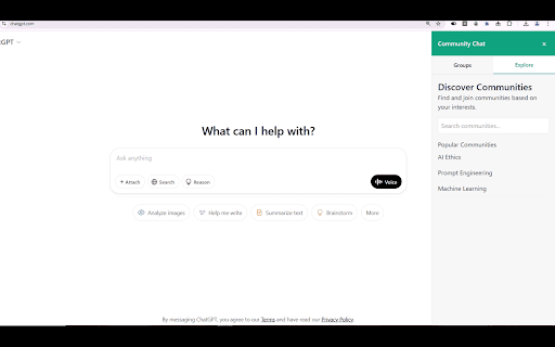 GPT Community Hub Pro  from Chrome web store to be run with OffiDocs Chromium online