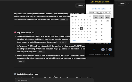 GPT Counter Pro  from Chrome web store to be run with OffiDocs Chromium online