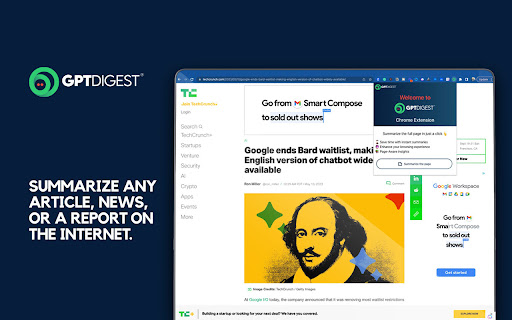 GPT Digest  from Chrome web store to be run with OffiDocs Chromium online