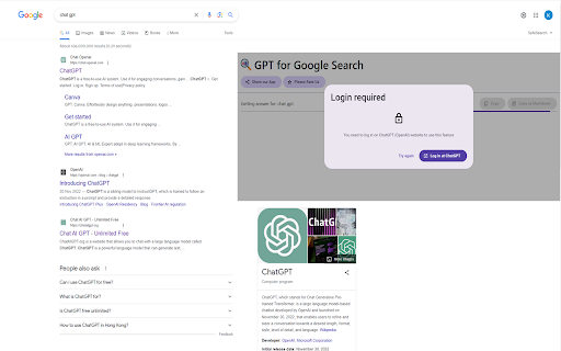 GPT for Google Search  from Chrome web store to be run with OffiDocs Chromium online