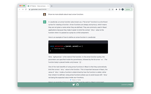 GPTMarker  from Chrome web store to be run with OffiDocs Chromium online