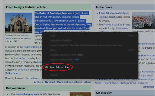 GPT Reader  from Chrome web store to be run with OffiDocs Chromium online