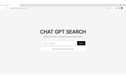 GPT Search Tab  from Chrome web store to be run with OffiDocs Chromium online