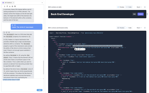 GPT SidePanel  from Chrome web store to be run with OffiDocs Chromium online
