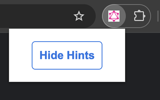 GQL Hint Remover  from Chrome web store to be run with OffiDocs Chromium online