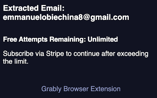Grably from Chrome web store to be run with OffiDocs Chromium online Grably from Chrome web store to be run with OffiDocs Chromium online