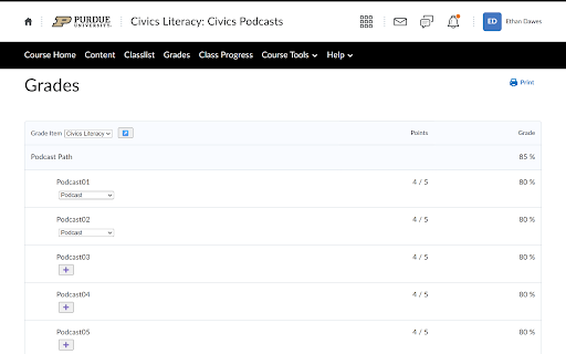 gradebook  from Chrome web store to be run with OffiDocs Chromium online