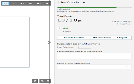 Gradescope Grading Progress Display  from Chrome web store to be run with OffiDocs Chromium online