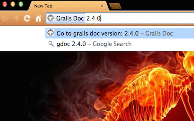 Grails Doc  from Chrome web store to be run with OffiDocs Chromium online