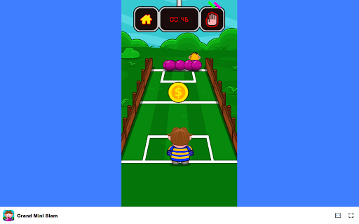 Grand Mini Slam Pick up and throw balls to dominate the court!  from Chrome web store to be run with OffiDocs Chromium online