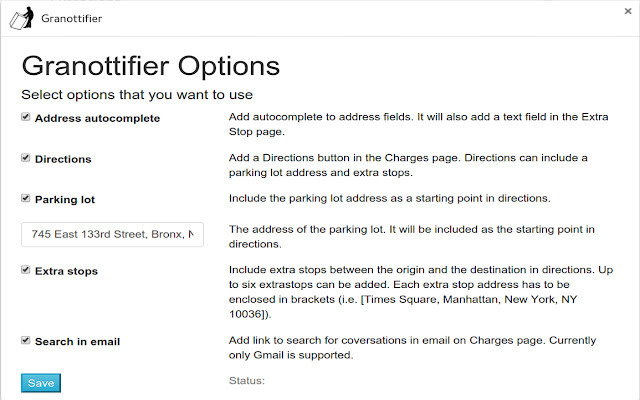 Granottifier  from Chrome web store to be run with OffiDocs Chromium online