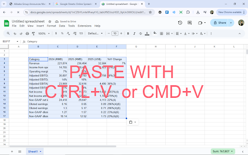 GraphFinancials AI Table Converter  from Chrome web store to be run with OffiDocs Chromium online