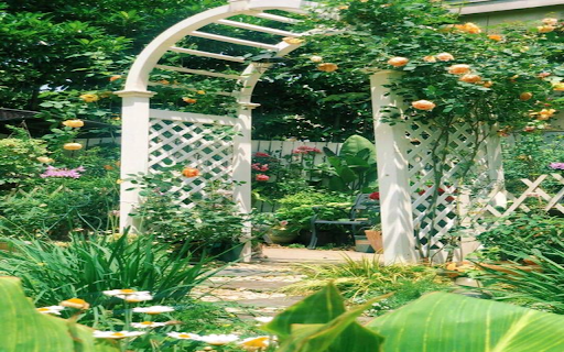 Grass and flower garden wallpaper  from Chrome web store to be run with OffiDocs Chromium online