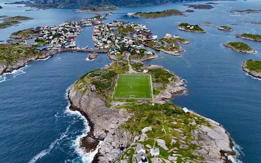 Grass field on the island  from Chrome web store to be run with OffiDocs Chromium online