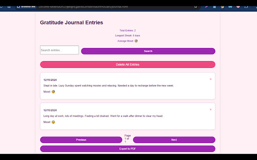 Grateful Me  from Chrome web store to be run with OffiDocs Chromium online
