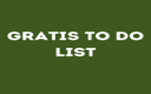 Gratis To Do List  from Chrome web store to be run with OffiDocs Chromium online