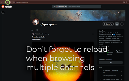 Gravitas Threads: Reddit Channel Player  from Chrome web store to be run with OffiDocs Chromium online