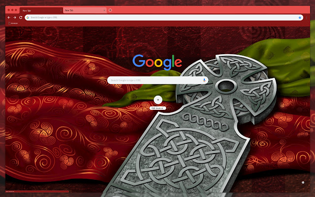 Gray cross red background  from Chrome web store to be run with OffiDocs Chromium online