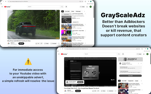 GrayScaleAdz  from Chrome web store to be run with OffiDocs Chromium online
