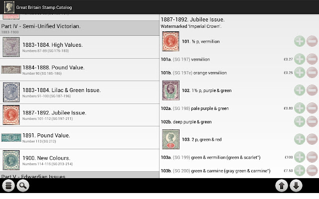 Great Britain Stamp Catalog  from Chrome web store to be run with OffiDocs Chromium online