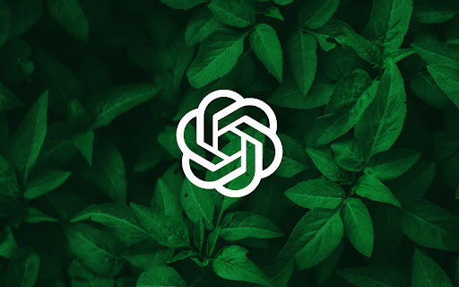 Green ChatGPT Theme  from Chrome web store to be run with OffiDocs Chromium online
