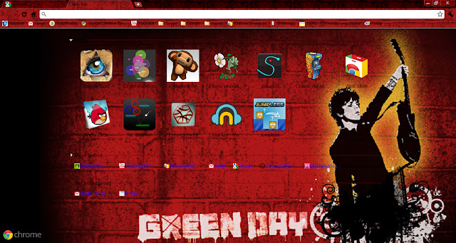Green Day Theme  from Chrome web store to be run with OffiDocs Chromium online